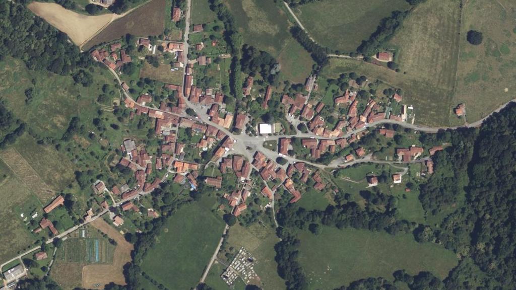 Vue aérienne de Arbas