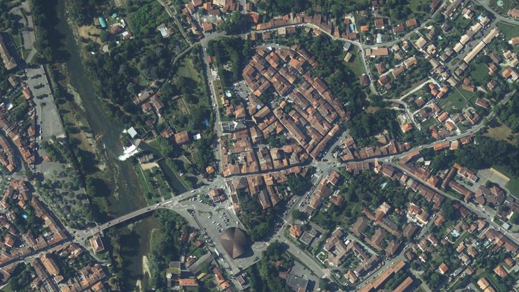 Vue aérienne de Auterive