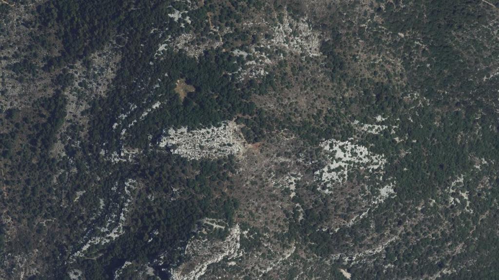 Vue aérienne de Baou de la Gaude