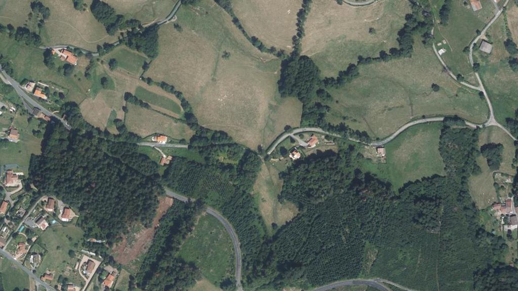 Vue aérienne des environs de Cours