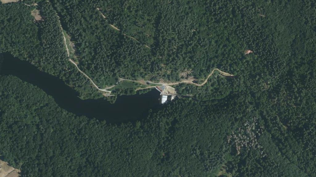 Vue aérienne de Barrage de Passouira