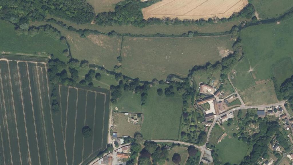 Vue aérienne des environs de Basly