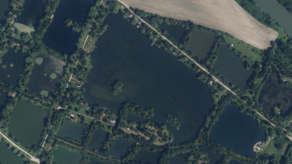 Vue aérienne de Bassin de Décantation de la Fontaine Bouillante