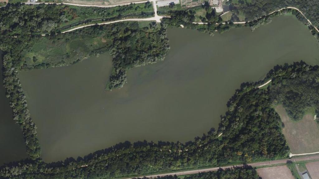 Vue aérienne de Bassin de Retenue de Trévoix