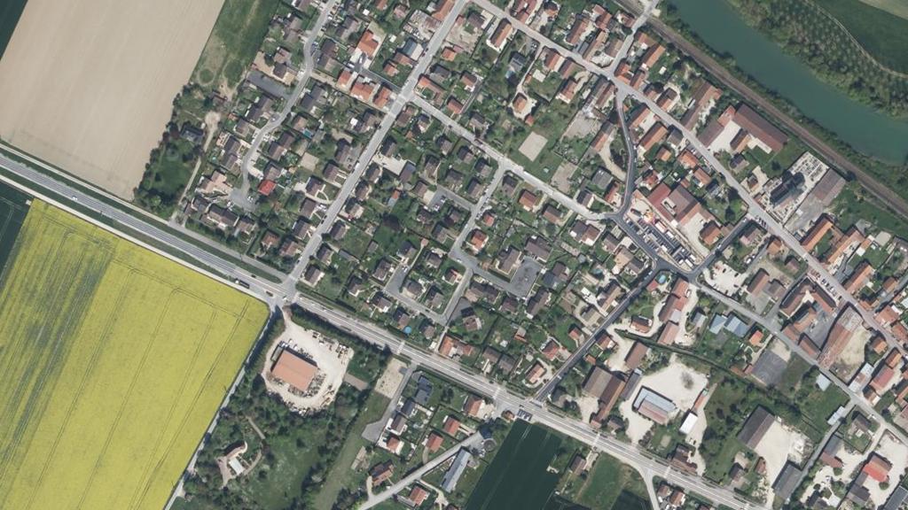 Vue aérienne des environs de Matougues