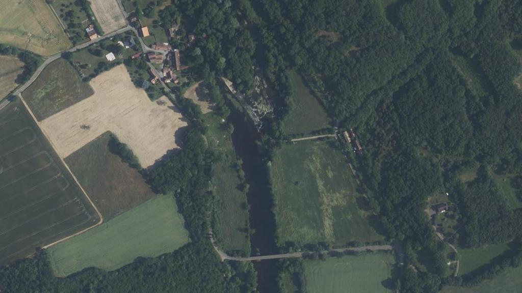 Vue aérienne des environs de La Bussière