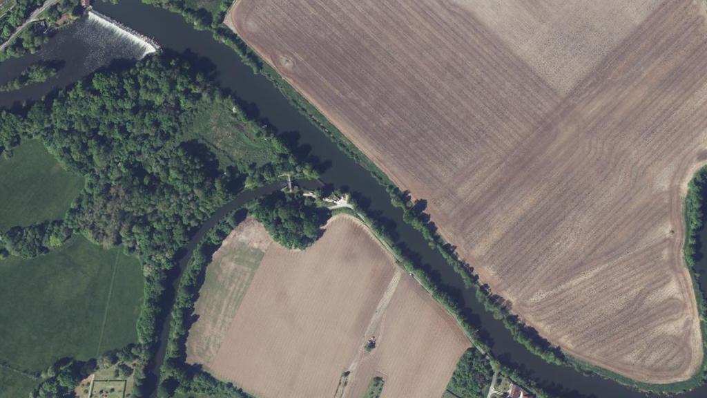 Vue aérienne des environs de Saint-Astier