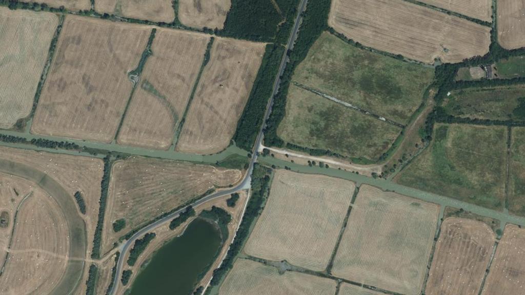 Vue aérienne de Canal de la Marguerite Luçon