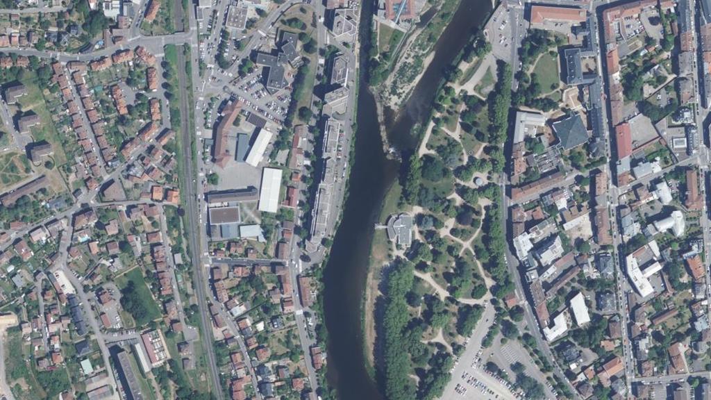 Vue aérienne des environs de Chantraine