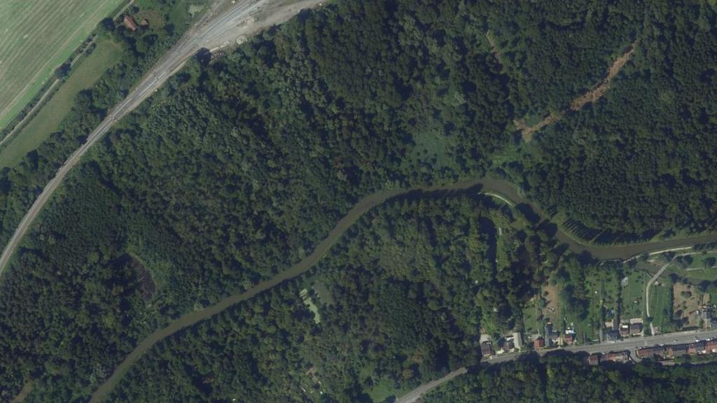 Vue aérienne de Canal de l'Ourcq (Aisne)