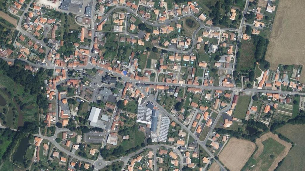 Vue aérienne des environs de La Garnache