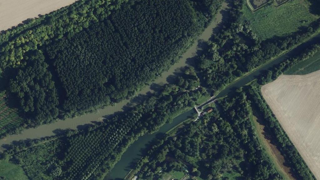 Vue aérienne des environs de Condé-sur-Suippe