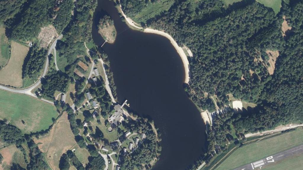 Vue aérienne des environs de Égletons