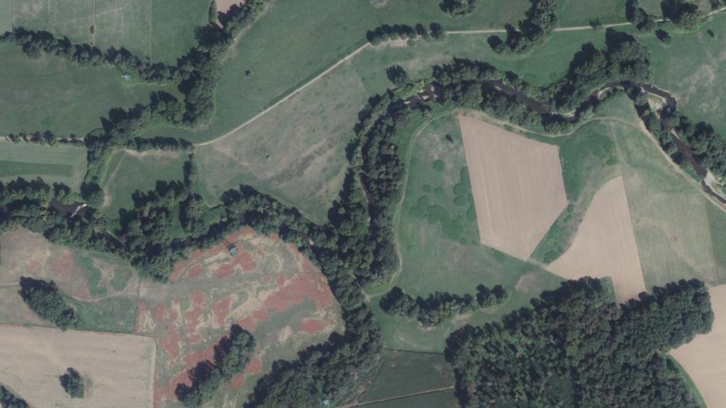 Vue aérienne de Doller parcours Lutterbach