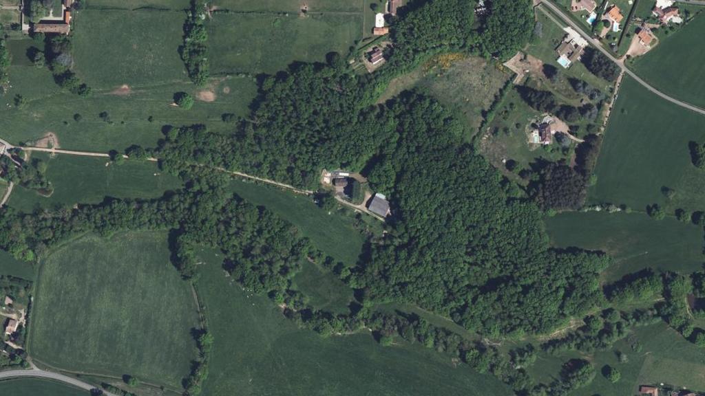 Vue aérienne des environs de Régny