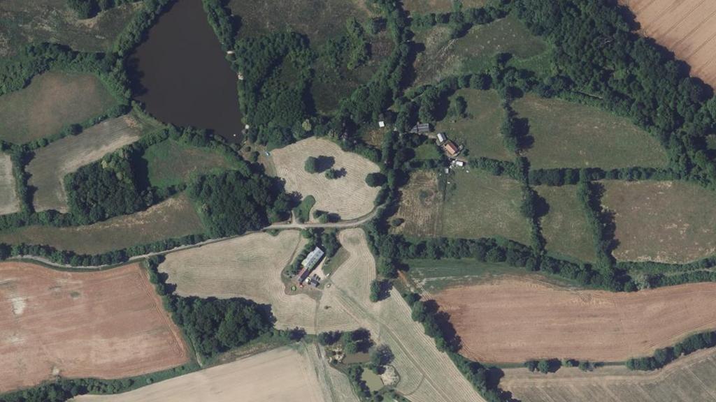 Vue aérienne des environs de Saint-Pierre-le-Bost