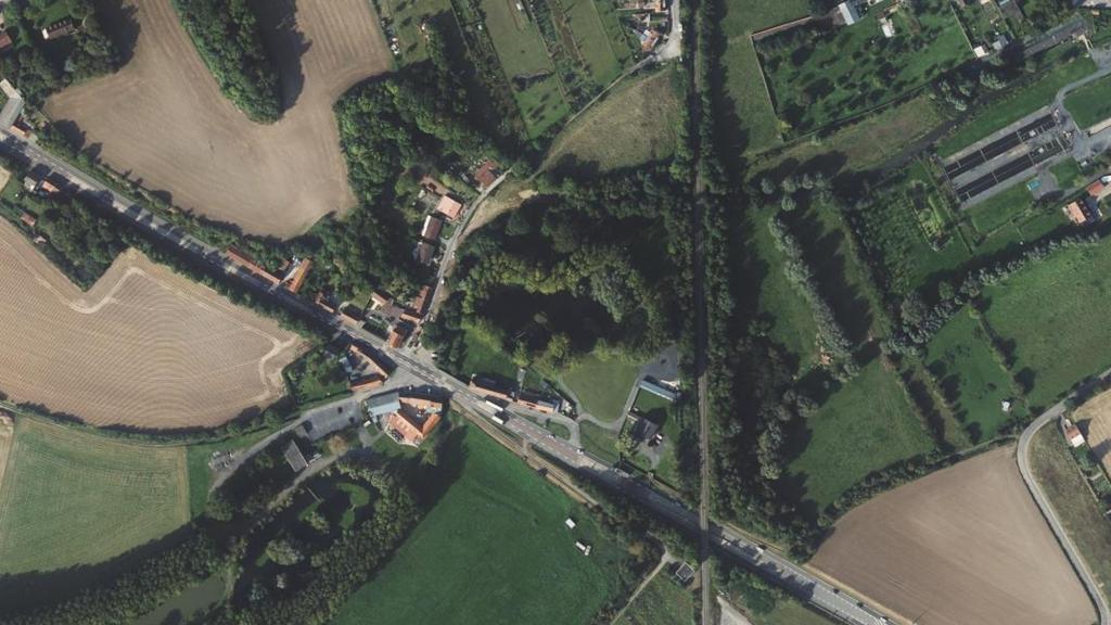Vue aérienne des environs de Duisans