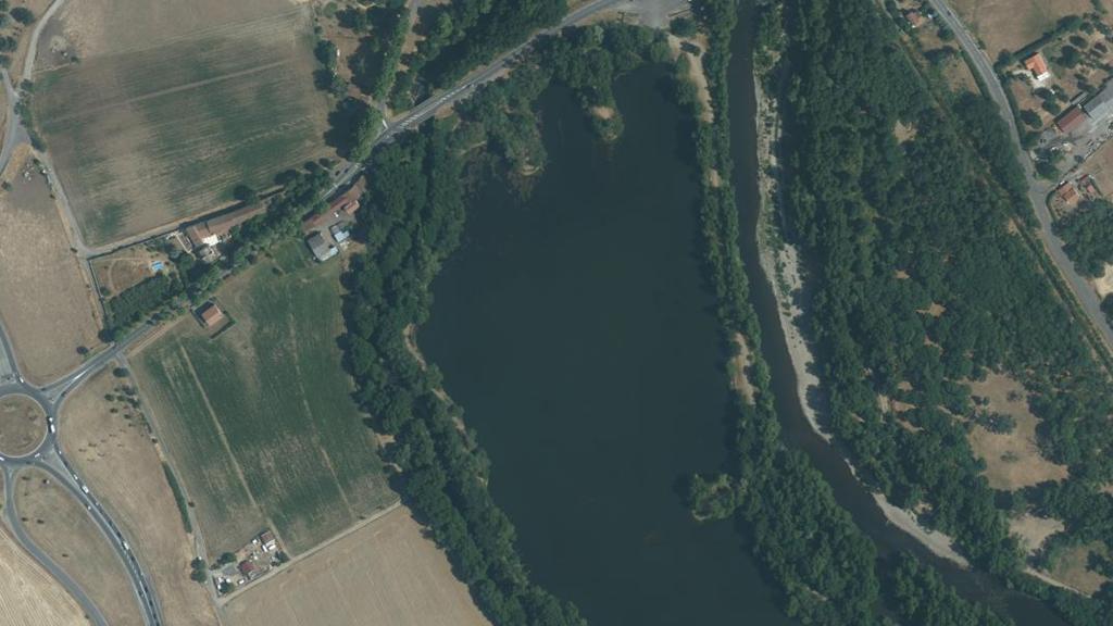 Vue aérienne de Étang Chevalier (14ha)