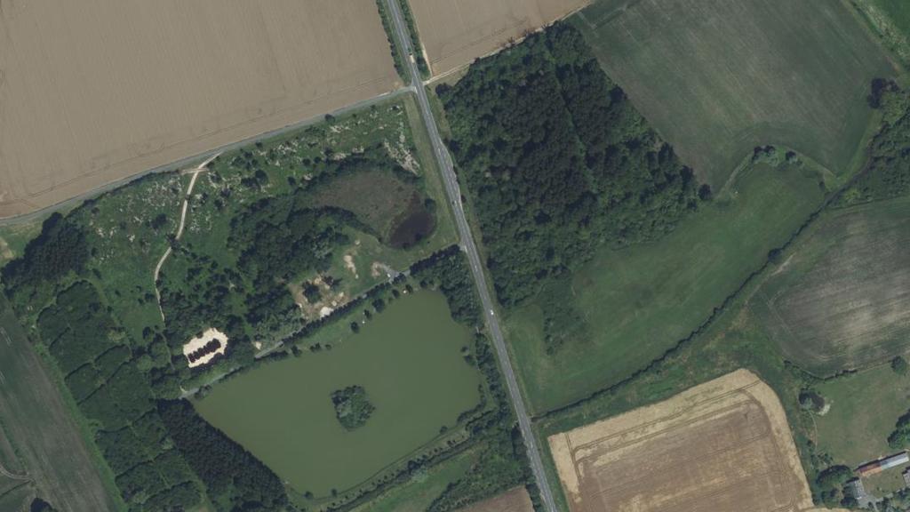 Vue aérienne des environs de Vineuil