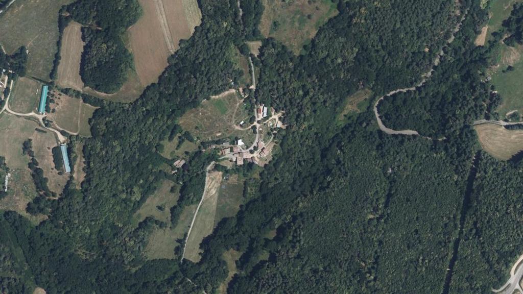 Vue aérienne de Étang d'Alboussière
