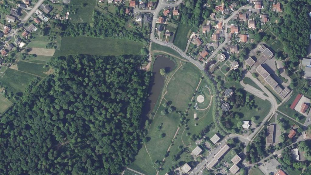 Vue aérienne des environs de Etzling