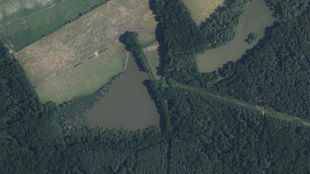 Vue aérienne des environs de Sonzay
