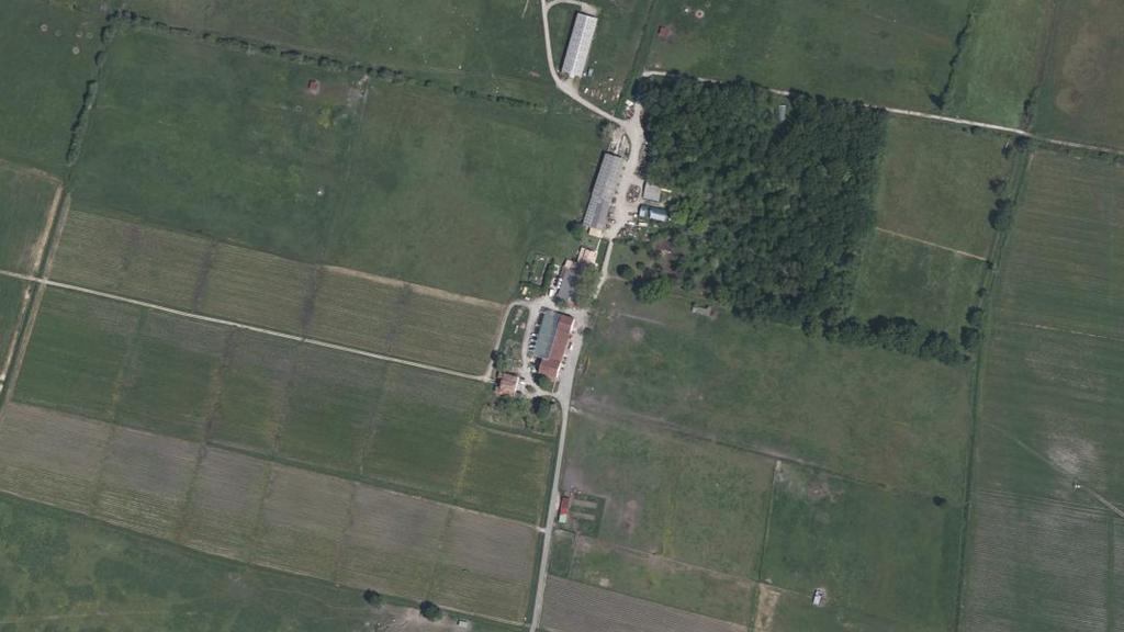 Vue aérienne des environs de Lamarque