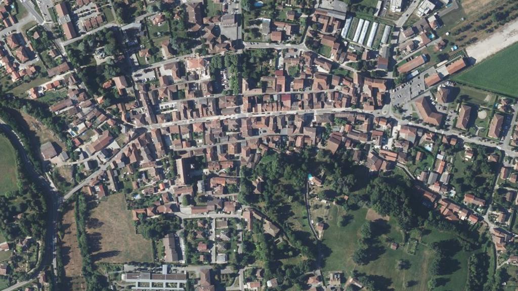 Vue aérienne des environs de Beaucroissant