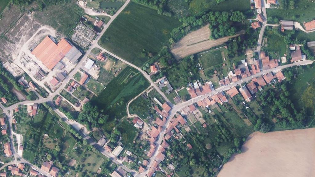 Vue aérienne de Étang de Favieres