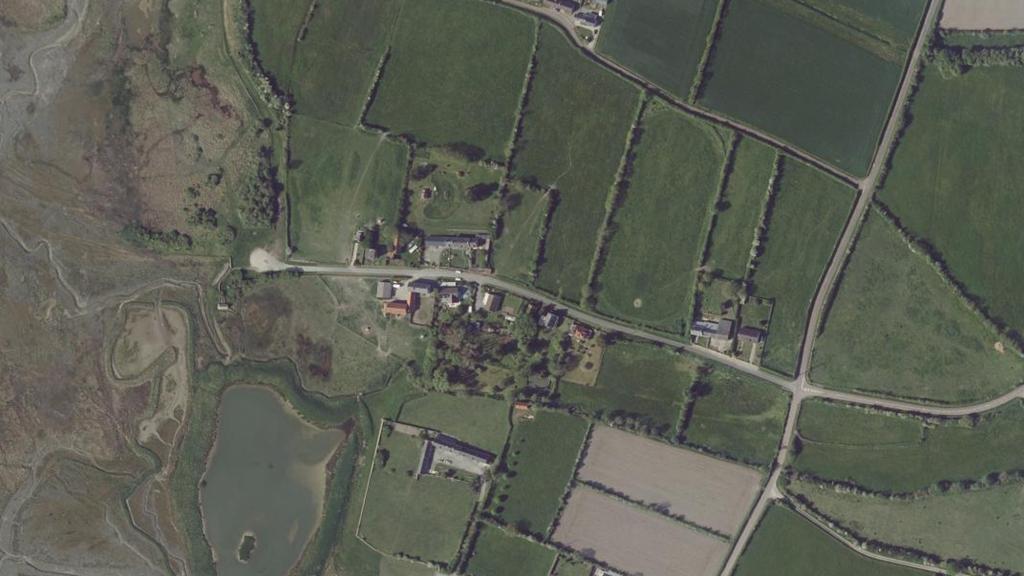 Vue aérienne des environs de Geffosses