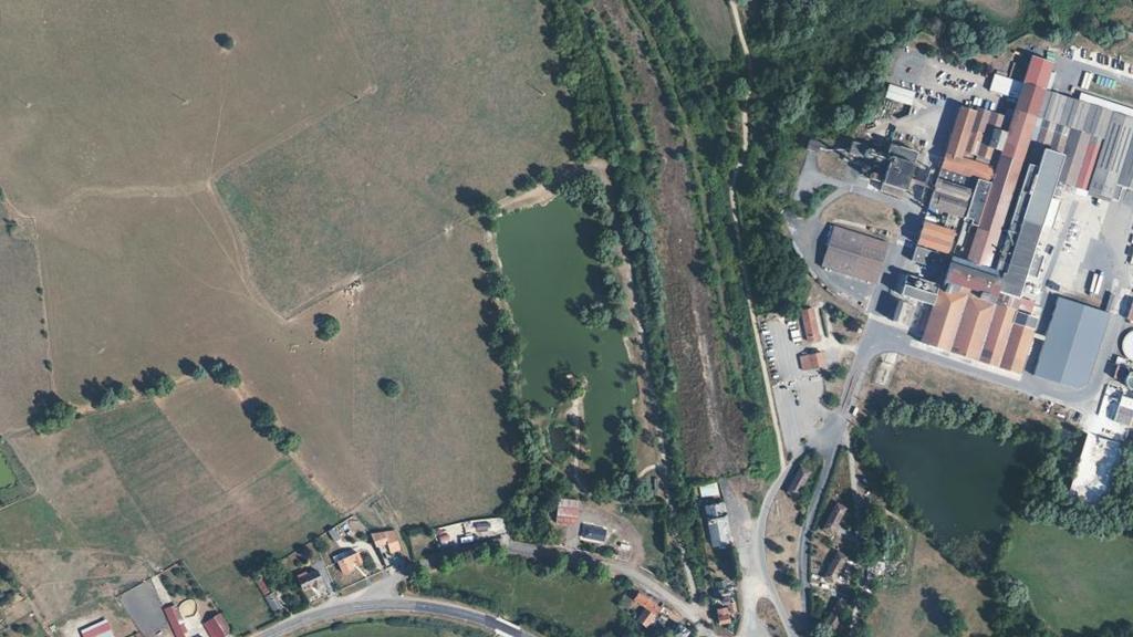 Vue aérienne de Étang de la Dodanne