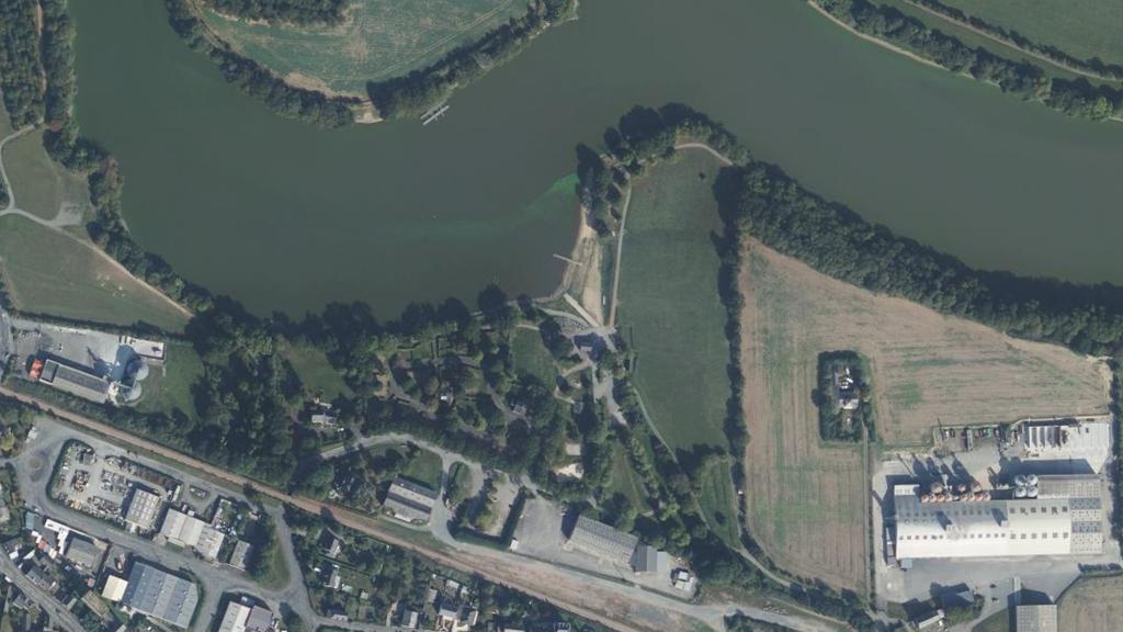 Vue aérienne de Étang de la Forge (Martigné-Ferchaud)