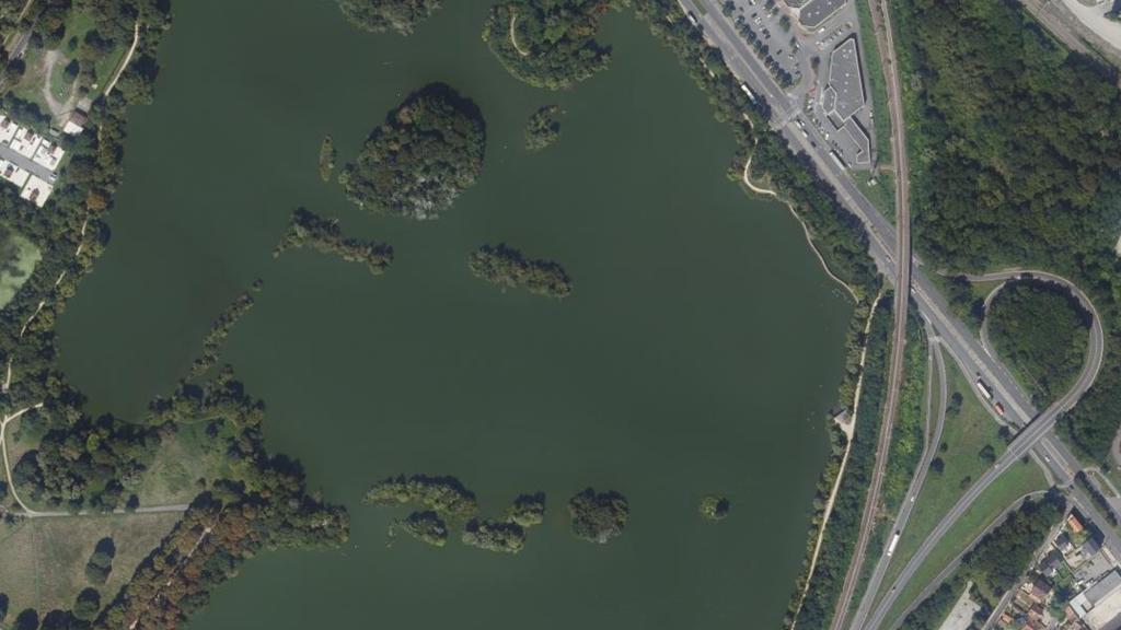 Vue aérienne de Étang de la Plaine Basse