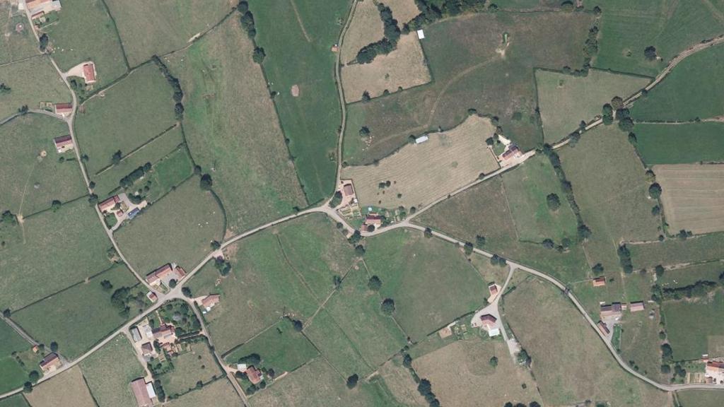 Vue aérienne des environs de Amanzé