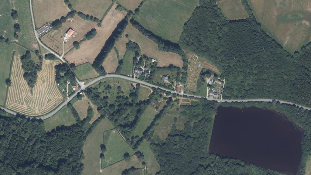 Vue aérienne de Étang de La Pradelle