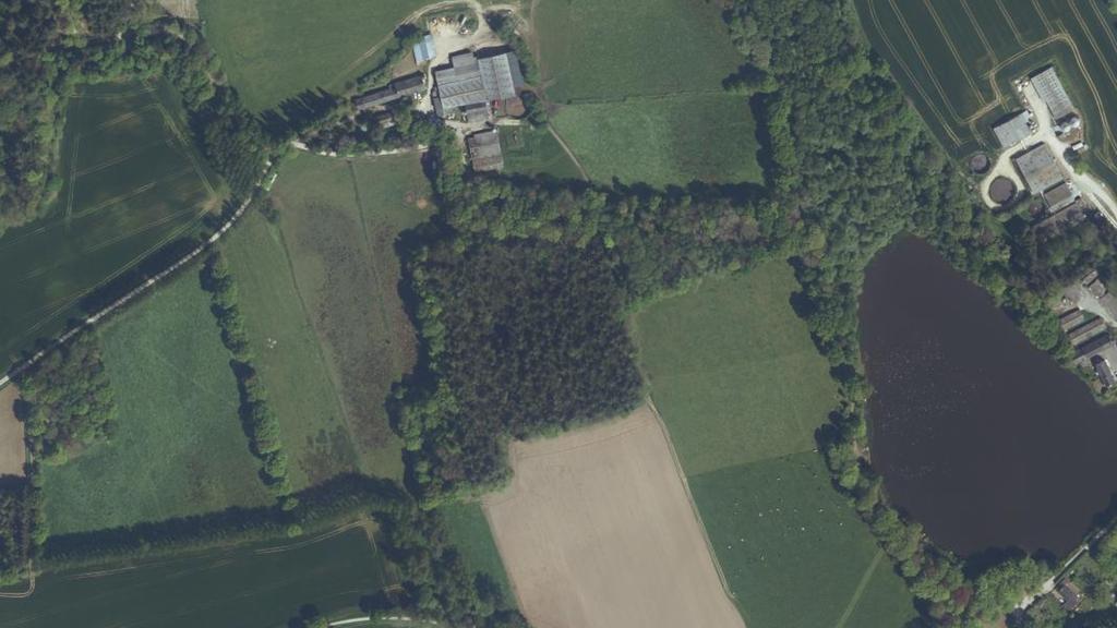 Vue aérienne des environs de Plémet