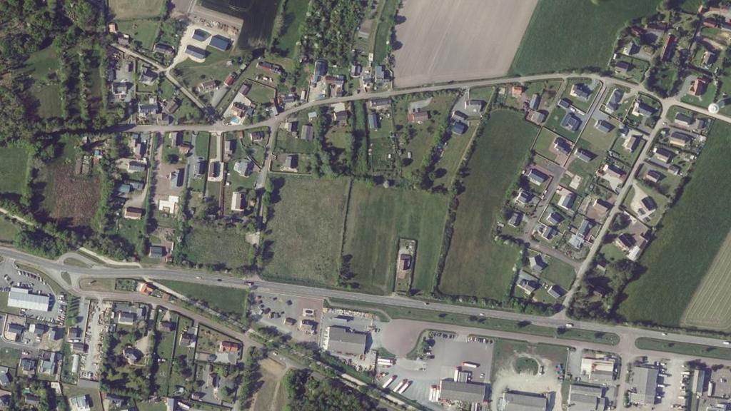 Vue aérienne des environs de Créances