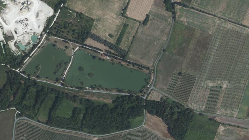 Vue aérienne des environs de Matha
