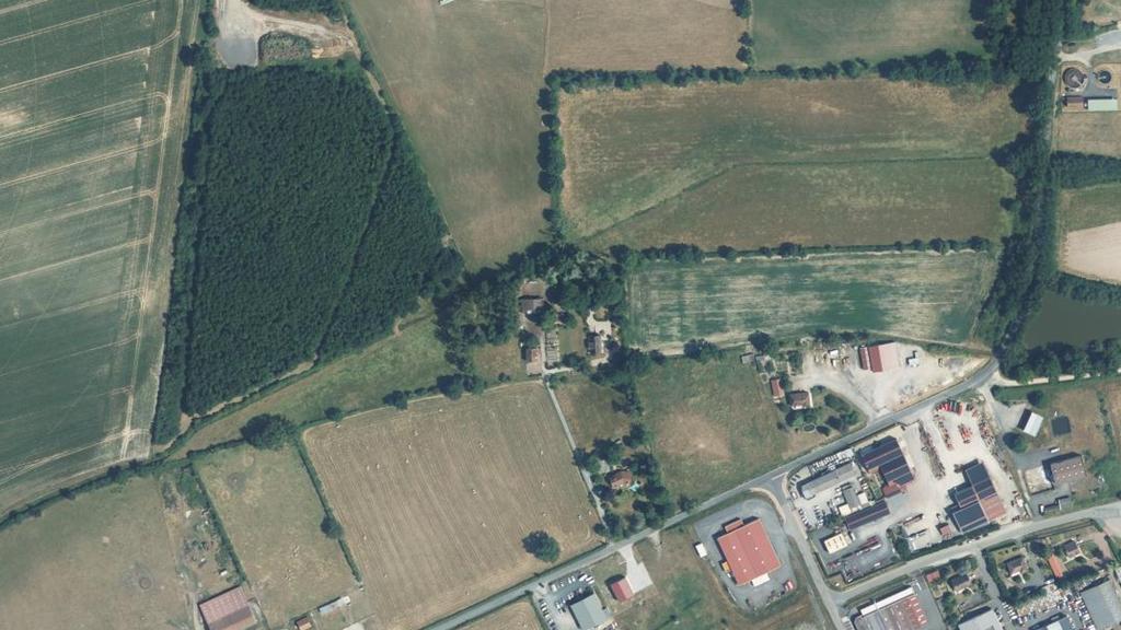 Vue aérienne des environs de Lusigny