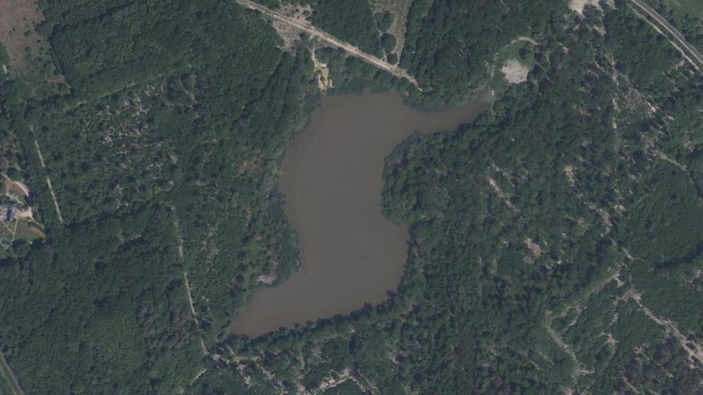 Vue aérienne de Étang de Maître Jean