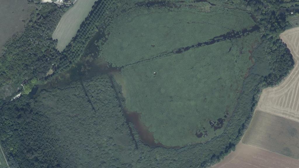 Vue aérienne des environs de Til-Châtel