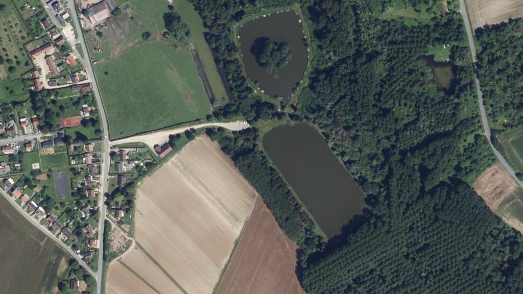 Vue aérienne de Étang de Marest sur Matz