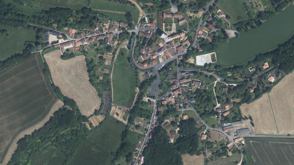 Vue aérienne de Étang de Morthemer