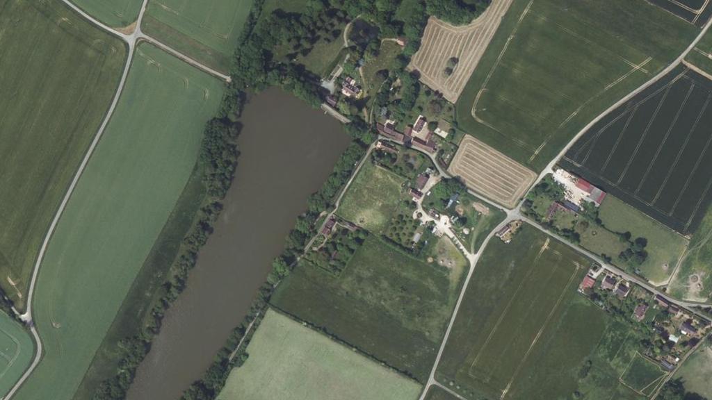 Vue aérienne de Étang de Rouge (La Puisaye)