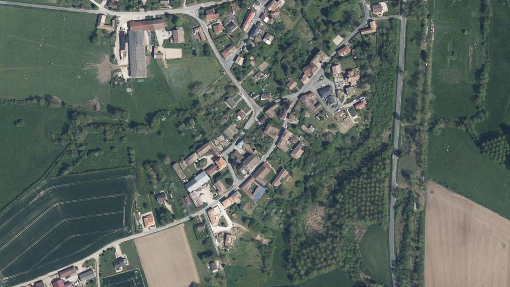 Vue aérienne de Étang de Roussi Pré