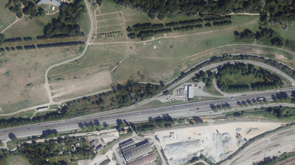 Vue aérienne des environs de Trappes