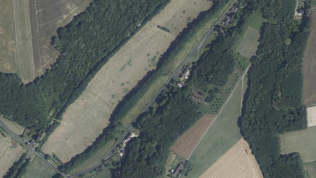 Vue aérienne de Étang de St Arnoult