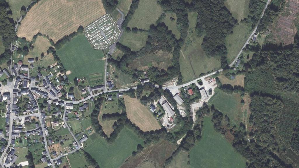 Vue aérienne des environs de Tarnac