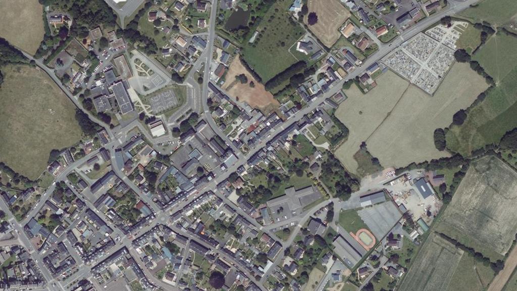 Vue aérienne des environs de Canisy