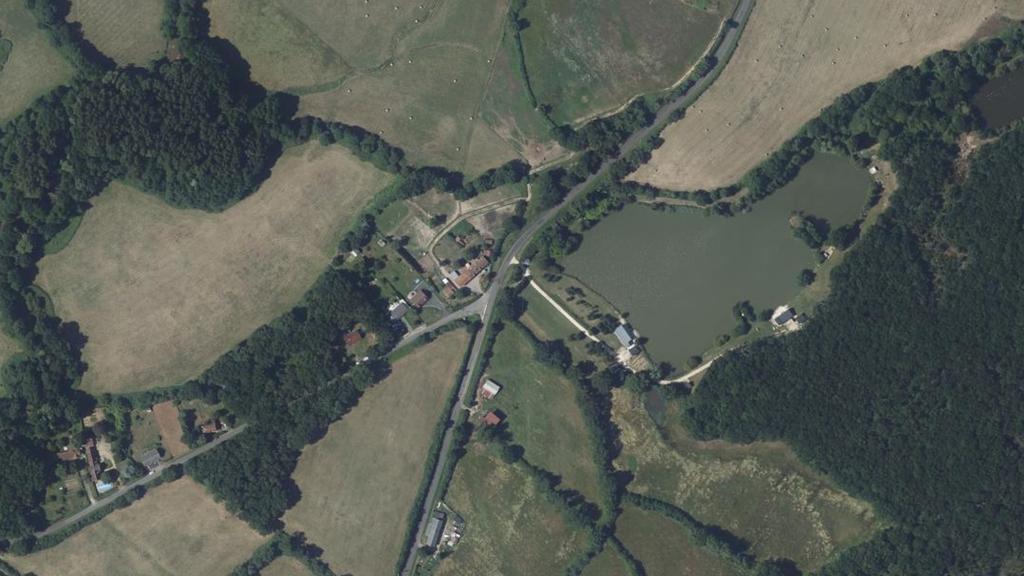 Vue aérienne des environs de Saint-Marcel